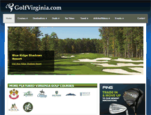 Tablet Screenshot of golfvirginia.com